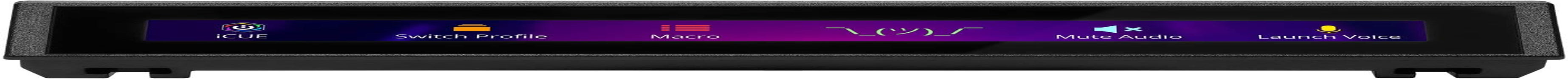 Icue Nexus Companion Touch Screen – 5” Diagonal Screen – 6 Programmable Virtual Macro Buttons + K100 RGB Mechanical Gaming Keyboard - Cherry MX Speed RGB Silver Keyswitches
