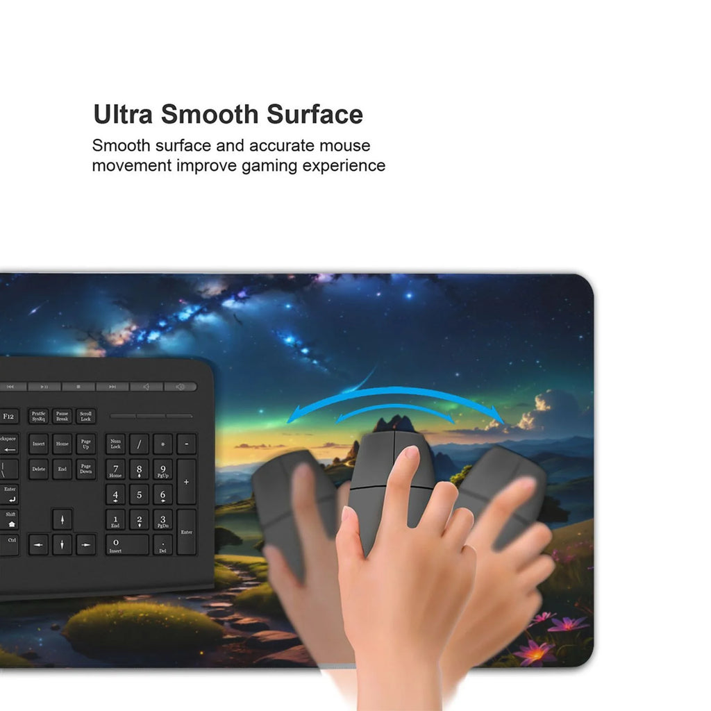 XXL Large Gaming Mouse Pad 35.4X15.7 Inch,Ergonomic Landscape Desk Mat