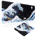 Gaming Mouse Pad,Mouse Pad 31.5X11.8Inch Large Extended Computer Mouse Mat Keyboard Full Desk Mousepad for Gaming, Office, Wave of Kanagawa