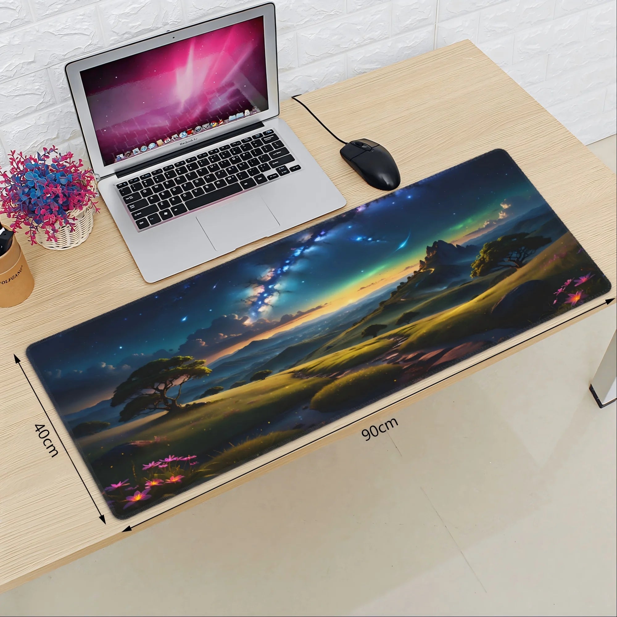 XXL Large Gaming Mouse Pad 35.4X15.7 Inch,Ergonomic Landscape Desk Mat