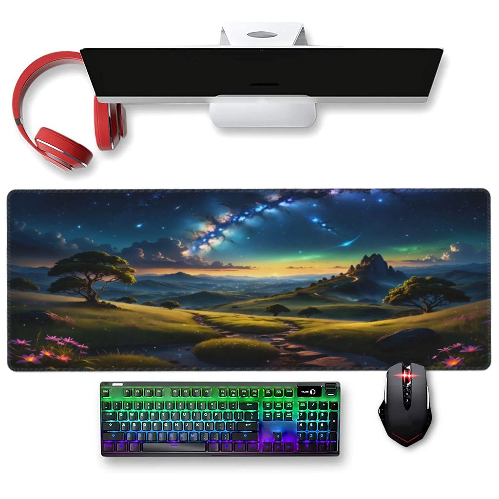 XXL Large Gaming Mouse Pad 35.4X15.7 Inch,Ergonomic Landscape Desk Mat