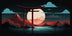 Pixel Ronin logo — torii gate emblem
